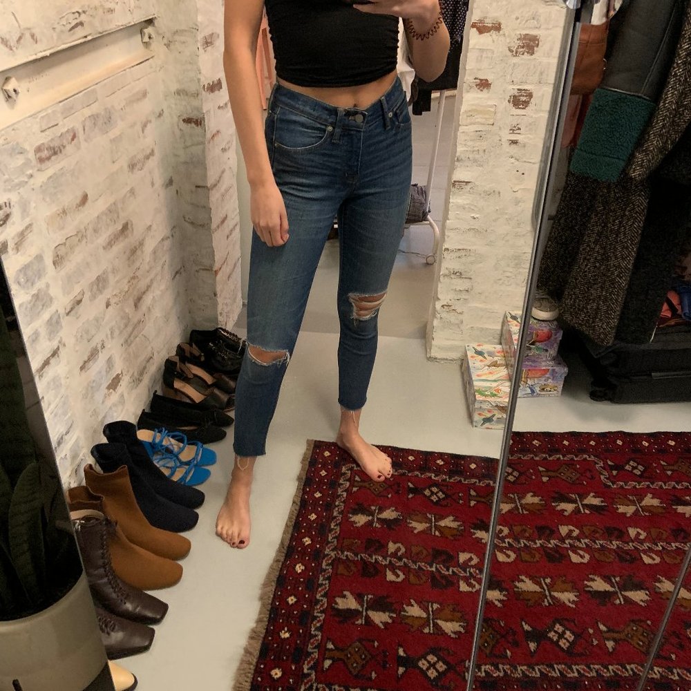 Ripped Medium Wash Jeans